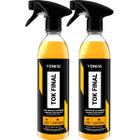 2 Cera Liquida Spray Pronto Uso de Carnauba Proteção e Brilho Tok Final 500ml Vonixx