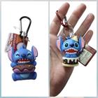 2 Chaveiros Lilo Stitch Doces Pvc Colecionável Mosquetão