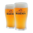 2 Copos P Cerveja Cervejaria Bohemia - 340ml - Ambev Oficial - Globimport