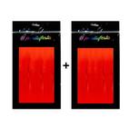 2 Cortina Neon Painel Metalizada Brilha Luz Negra