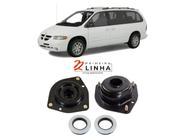 2 Coxim + Rolamento Dianteiro Grand Caravan 1998 1999 2000