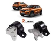 2 Coxim Suporte Direito + Esquerdo Motor Kwid 2019 2020 2021