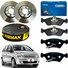 2 Disco Freio Fremax + Pastilhas Cobreq Chevrolet GM Meriva 2002 2003 2004 2005 2006 Aro 14...