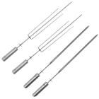 2 Espetos Tridentes + 2 Espetos Picanha Inox para Kit Giratório Brasa Grill