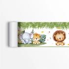 2 Faixas Decorativas Selva Animais Baby Adesivo de Parede Decorativo