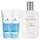 2 Gel Clareador para Virilha e Axilas + 1 Loção Clareador Facial Clear Pele