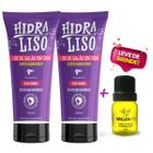 2 Hidraliso Liso de Salão em Casa Progressiva de Chuveiro 200ml