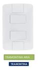 2 Interruptor Simples+placa Branca 6a 250v Aria
