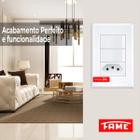 2 Interruptores Simples 1 Tomada 2p+t 20a Placa Abs Kit 12