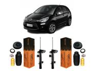 2 Kit + Amortecedor Dianteiro Citroen C3 2014 15 Automatico