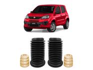 2 Kit Batente Coifa Amortecedor Dianteiro Uno 2013 2014 2015 - Auto Flex