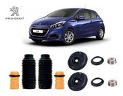 2 Kit Batente Coxim Rolamento Prato Dianteiro Peugeot 208 2010 2011 2012