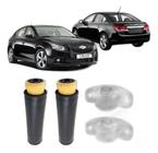 2 Kit Batente Coxim Traseiro Cruze 2011 A 2016 Hatch Sedan