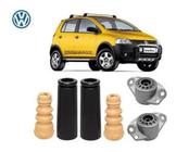 2 Kit Batente Coxim Traseiro Volkswagen Crossfox 2008 2009 2010 2011 - Auto Flex