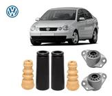 2 Kit Batente Coxim Traseiro Volkswagen Polo Sedan 2002 2003 2004