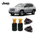 2 Kit Coxim Batente Coifa Dianteiro Jeep Compass 2007 2008 2009 2010