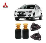 2 Kit Coxim Batente Coifa Dianteiro Mitsubishi Asx 2010 2011 2012 2013