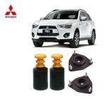 2 Kit Coxim Batente Coifa Dianteiro Mitsubishi Asx 2010 2011 2012