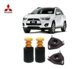 2 Kit Coxim Batente Coifa Dianteiro Mitsubishi Asx 2012 2013 2014 2015