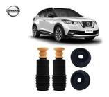 2 Kit Coxim Batente Coifa Dianteiro Nissan Kicks 2016 2017 2018 2019