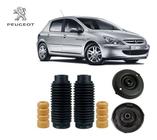 2 Kit Coxim Batente Coifa Dianteiro Peugeot 307 2002 2003 2004