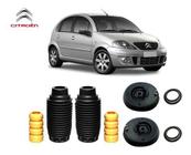 2 Kit Coxim Batente Rolamento Dianteiro Citroen C3 2010 2011 2012