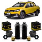 2 Kit Coxim Suporte Rolamento Batente Coifa Amortecedor Dianteiro Volkswagen Saveiro 2017 2018 2019 2020 2021 2022 2023