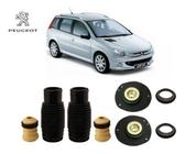 2 Kit Do Amortecedor Coxim Rolamento Batente Coifa Dianteiro Peugeot 206 Sw 1.0 2001 2002 2003 Pronta Entrega