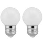 2 Lâmpadas Led Bolinha Decorativa Orby 3W 110V (Branco Frio)