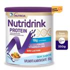 2 Latas Suplemento Nutridrink Protein em Pó -Danone -Sem Sabor - 350g