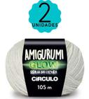 2 Linha Fio Amigurumi Glow Círculo 50g 105m Brilha No Escuro