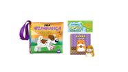 2 Livro Pano Banho Animal Pela Vizinhança Hamster Bebe Feliz