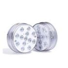 2 Luz  Luminária Led Piscina Copo Colorida Controle Pilha Ventosa Decoração