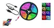 2 m Fita Led 5050 Rgb Musical Controle Wifi Magic Home App