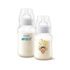 2 Mamadeiras Clássica 260 330 ml Macaco Philips Avent