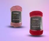 2 Mantas De Casal Corttex Home Design Em Microfibra Outono/ Inverno