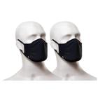 2 Máscaras Protetoras Lupo Pretas (36004-904) Dupla Camada