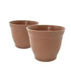 2 Mini Vasos Redondos 6cm Cachepô para planta e suculenta