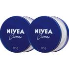 2 Nivea Creme Facial Hidratante Lata 145g Azul Importada