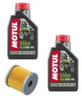 2 Oleo Motul 5100 10W40 Semissintetico Filtro Dafra Next 250