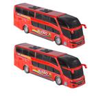 2 Ônibus Com 2 Andares 42cm Buzão Brinquedo - Bs Toys