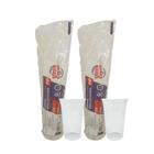 2 Pacotes de Copo de 770ml Transparente Liso PP Ultra Copos Replast com 25 unidades