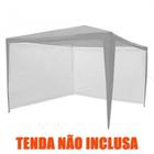 2 Paredes Fiesta Compativel para Gazebo 3m X 3m Base e Topo Nautika