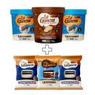 2 Pastas sabor Leitinho 450g + 1 Leitinho Black 450g + 2 Alfajores Cookies + 1 Alfajor Leitinho - La Ganexa