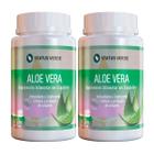 2 Potes Aloe Vera Pura - Kit 120 Cáps