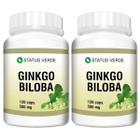 2 Potes Ginkgo Biloba Status Verde - KIT 240 Cáps