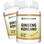 2 Potes Ginseng Koreano Kit 240 Cáps - Status Verde