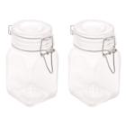 2 Potes Hermético de Vidro Porta Condimento Com Tampa 100ml - Lyor