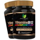 2 Potes Vitamina B12 Alto Teor Concentrado Kit 120 Cáps - Fonte Verde