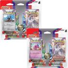 2 Quádruplo Pack Pokémon Escarlate Violeta Evoluções em Paldea Varoom e Tinkatink Copag Cards Cartas